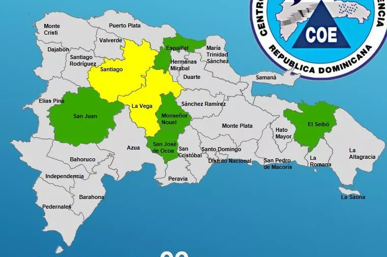 Cuatro sectores de Jarabacoa inundados por lluvias; COE disminuye niveles de alerta