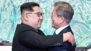 Los líderes de Corea del Norte y Corea del Sur, Kim Jong-un y Moon Jae-in, se comprometen a firmar la paz y trabajar por «una completa desnuclearización» de la península