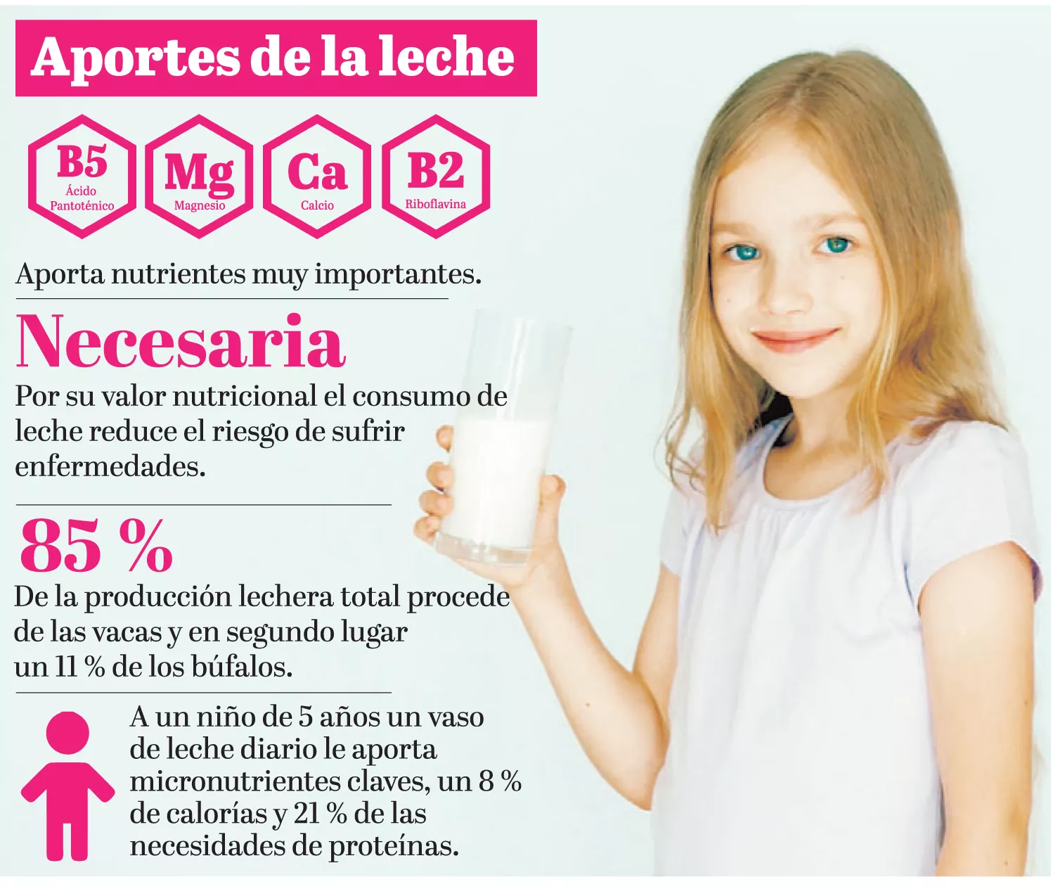 La leche: uno de los alimentos más completos por su valor nutricional