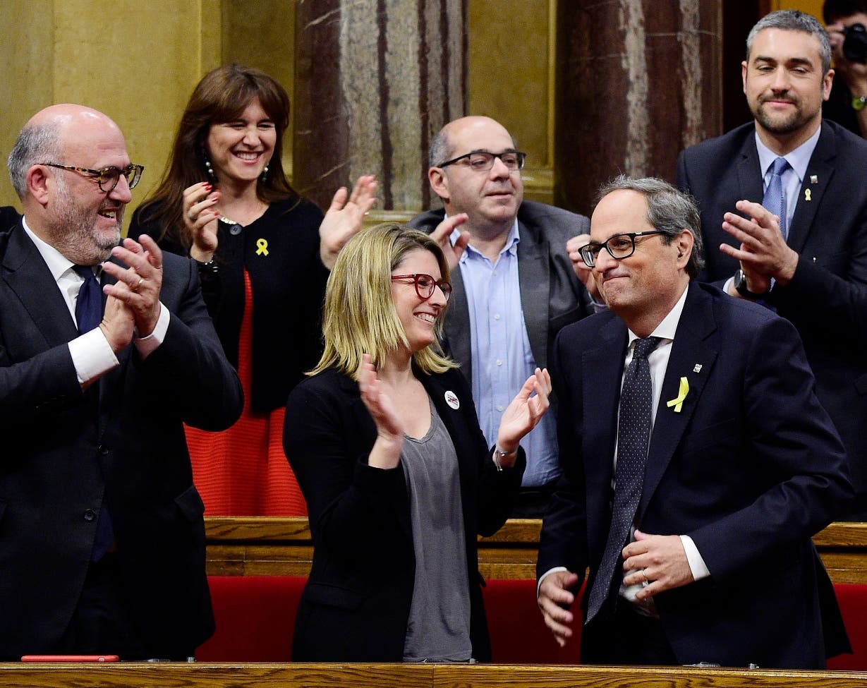 Cataluña inviste como presidente a Quim Torra, un líder independentista