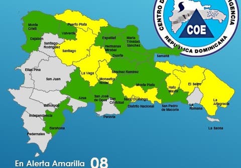 Coe reporta 4 comunidades incomunicadas en Elías Piña; mantiene alertas para 23 provincias