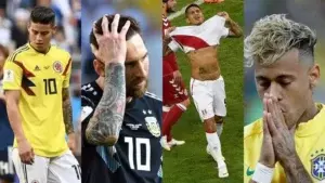 Rusia 2018: el peor comienzo de Sudamérica en más de 40 años en un Mundial