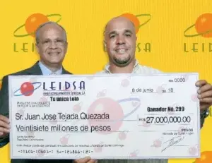 Juan Tejada es  el nuevo ganador de la Loto