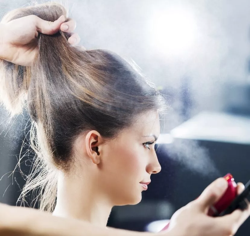 Woman at the hairdresser’s.