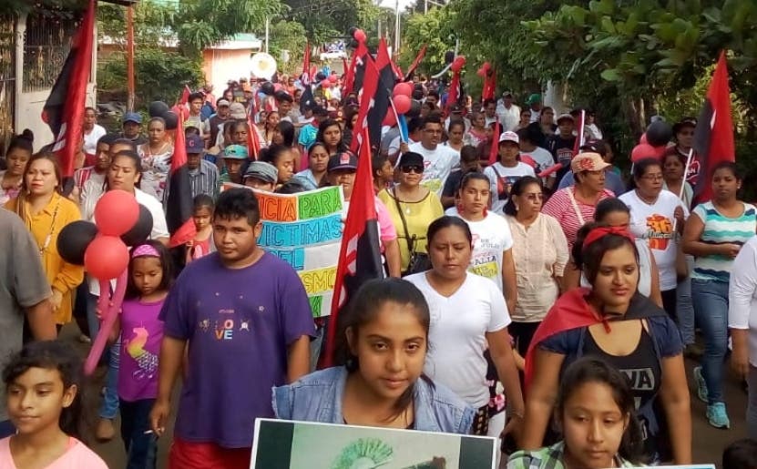 Seguidores FSLN apoyan a Ortega