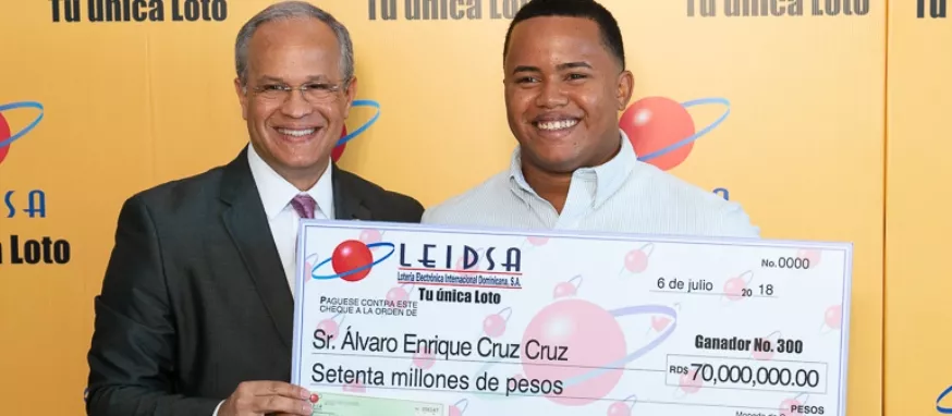 Leidsa entrega 70 millones de pesos a un ganador