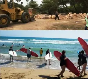 Advierten graves daños al turismo en Cabarete con cierre de acceso público a playa El Encuentro