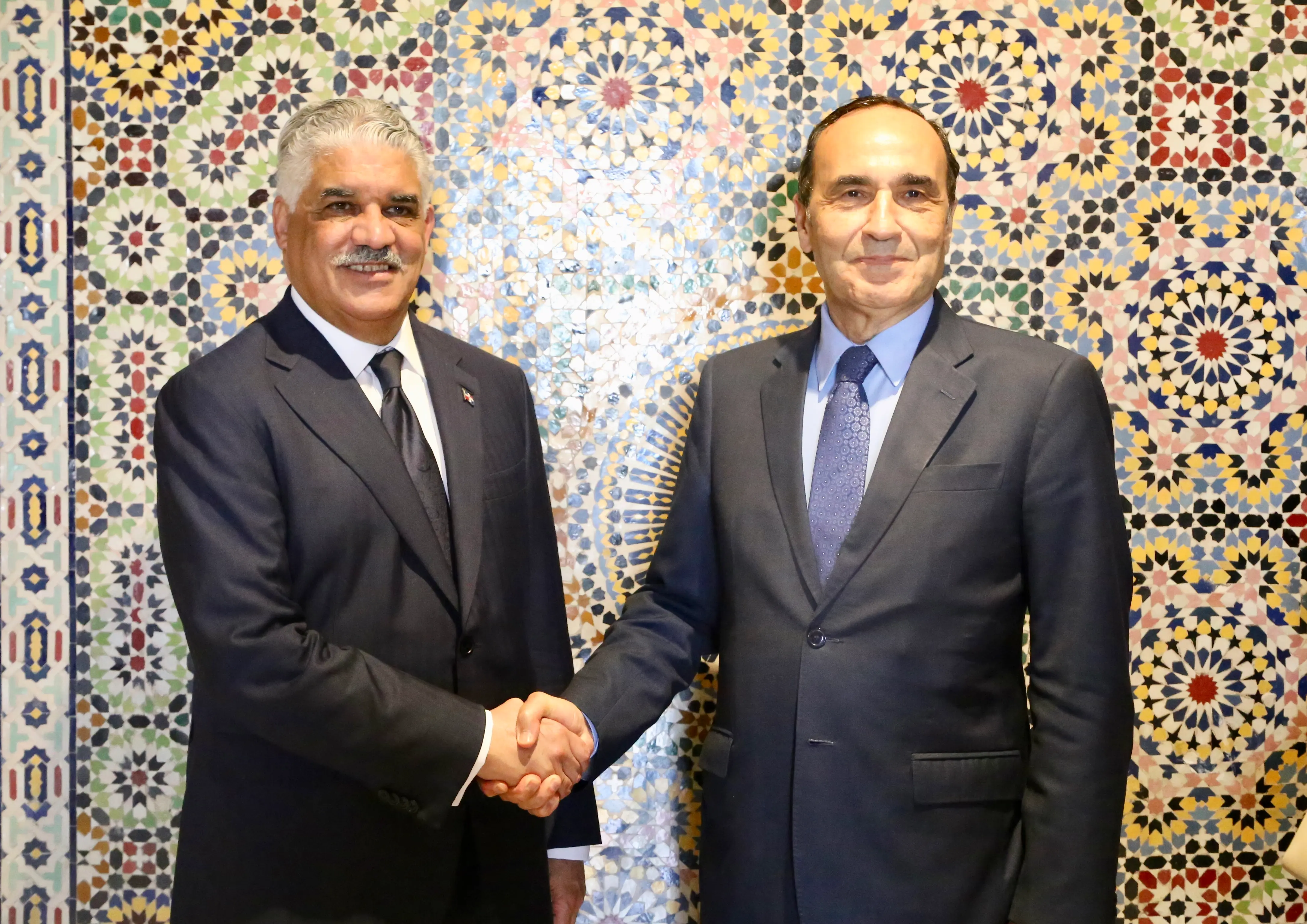 Canciller Miguel Vargas sostiene encuentro con presidente Cámara de Representantes de Marruecos