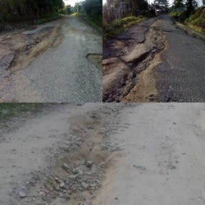 Las calles están en malas condiciones y transitar en vehículos es casi una odisea. 