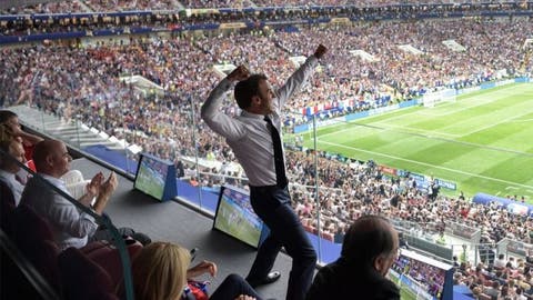 Francia – Croacia: las llamativas imágenes de Emmanuel Macron celebrando y otros destacados momentos de la final del Mundial