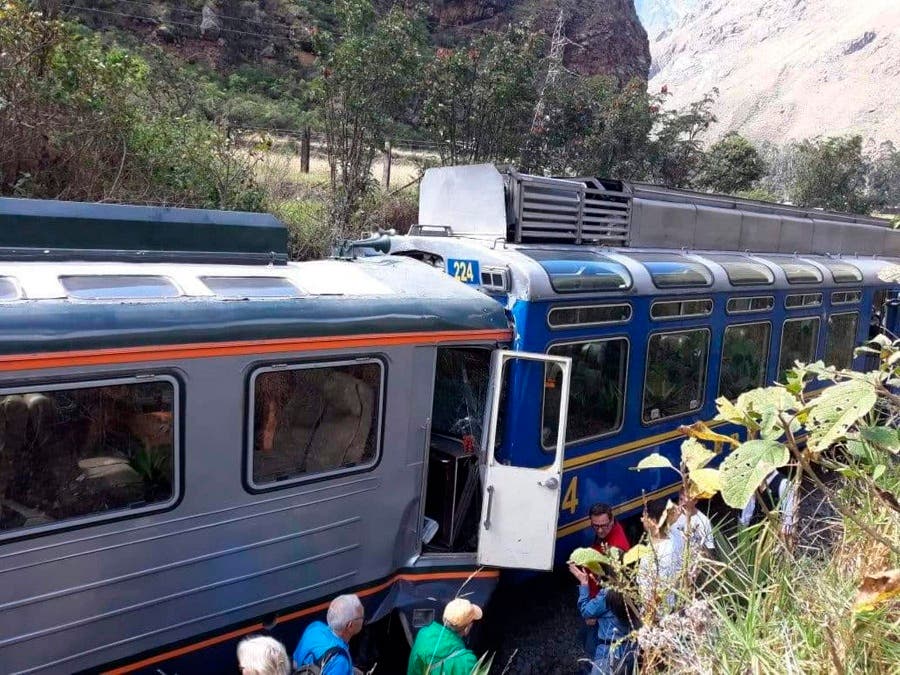 Perú: chocan trenes con turistas iban al Machu Picchu