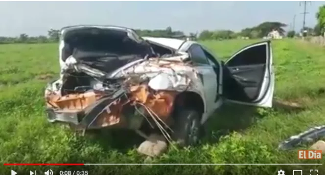 Video: Accidente de tránsito deja cinco heridos en San Francisco de Macorís