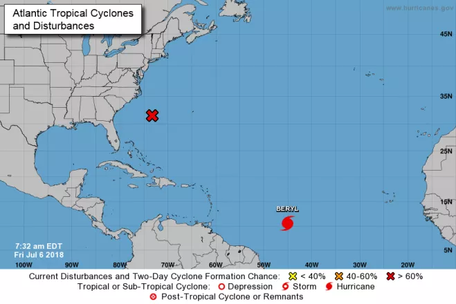 Beryl se convierte en primer huracán del Atlántico rumbo a Antillas Menores