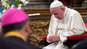 El papa dice le “asusta” un posible “derramamiento de sangre” en Venezuela