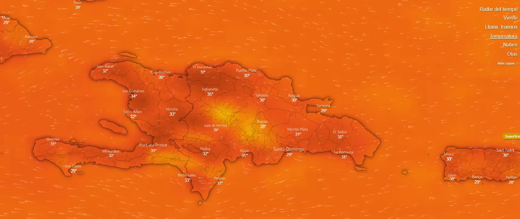 Temperaturas podrían alcanzar hoy los 37 grados