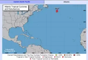 La tormenta Debby avanzar veloz por aguas frías del Atlántico Norte