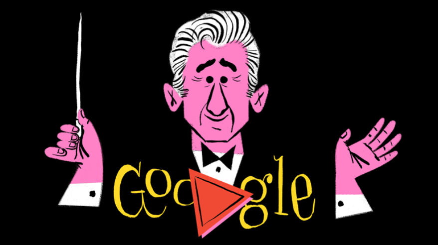 Leonard Bernstein: Google le dedica doodle por los 100 años de su nacimiento 