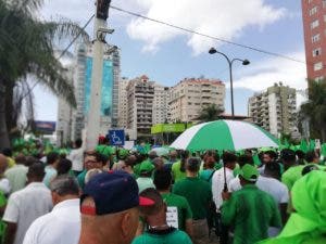 La marcha arrancó desde las avenidas 27 de Febrero con Tirandentes. 