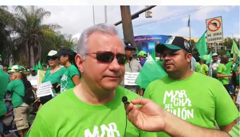 Antonio Taveras Guzmán en Marcha del Millón: «estamos en esta marcha de la esperanza porque el país necesita transparencia»