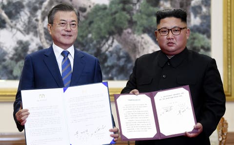 Las dos Coreas firman un amplio acuerdo militar