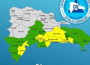 COE aumenta a 19 las provincias en alerta por Isaac