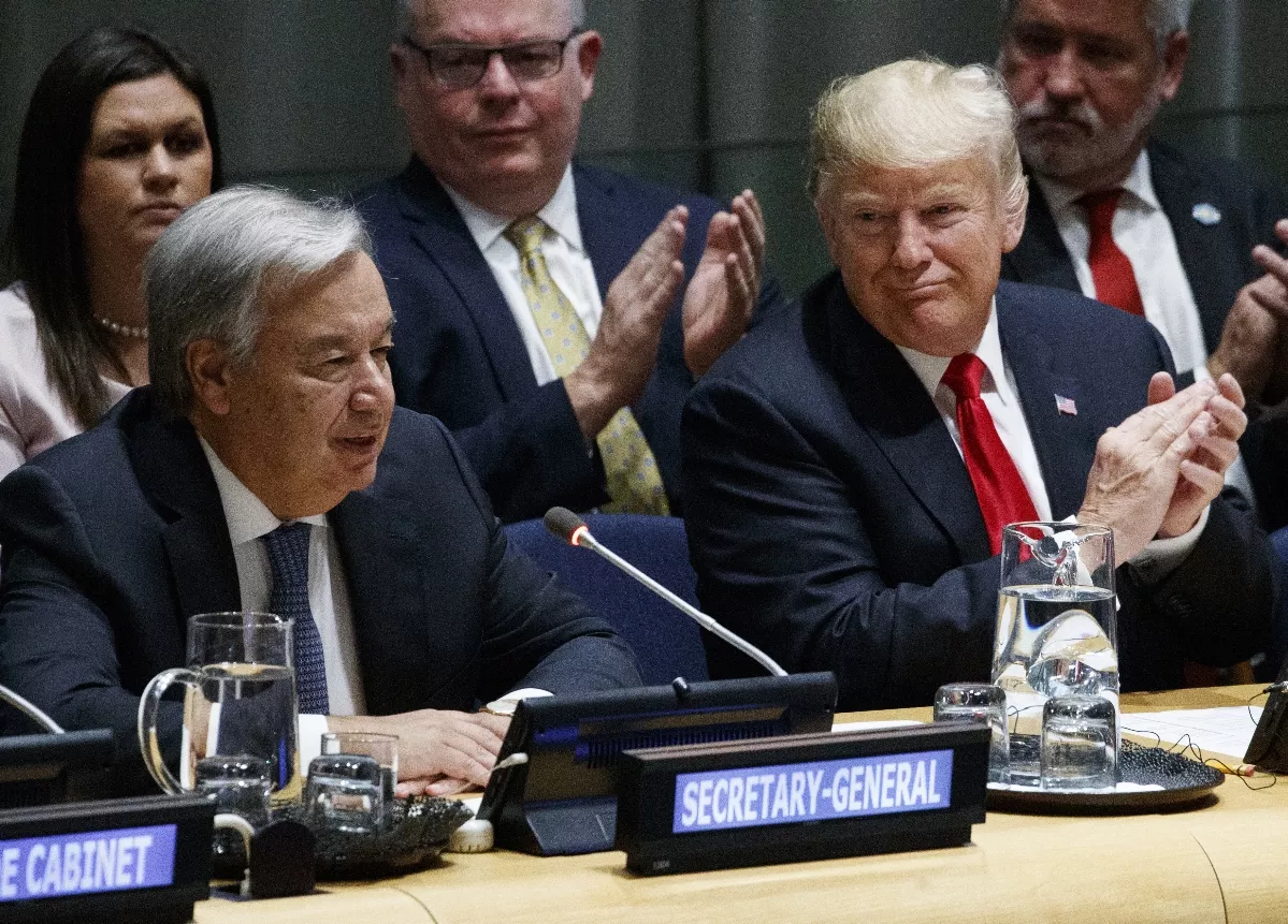 Donald Trump, Antonio Guterres