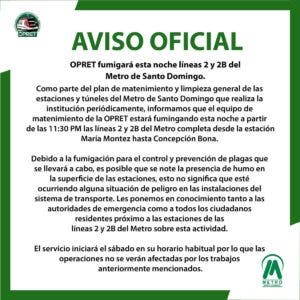 Comunicado de la OPRET