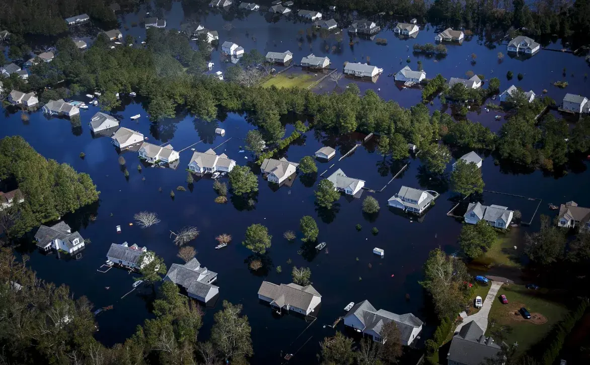 Una semana después de Florence, continúan las inundaciones