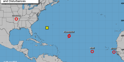 La tormenta tropical Florence puede convertirse de nuevo en huracán el sábado