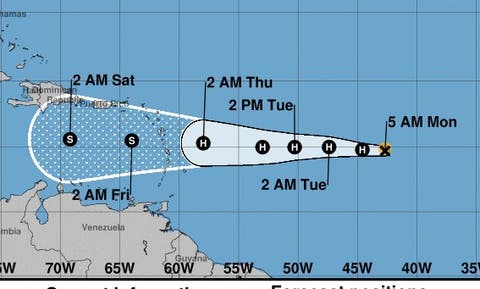 Huracán Isaac mantiene proyección de estar transitando a partir del jueves por el Mar Caribe