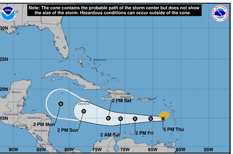 La tormenta Isaac no provoca daños destacables en las Antillas Menores