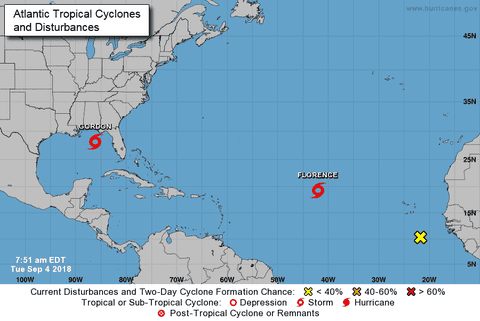 Tormenta tropical Gordon gana fuerza, llegaría al golfo de EE.UU como huracán