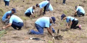 Jornada  iniciada ayer por  ser el  Mes de la Reforestación.