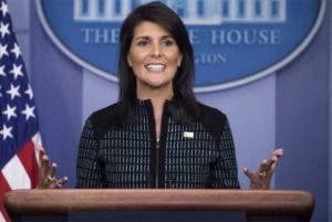 Trump confirma que Nikki Haley abandonará la ONU a finales de año