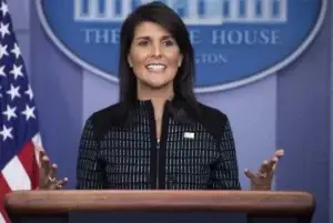 Trump confirma que Nikki Haley abandonará la ONU a finales de año