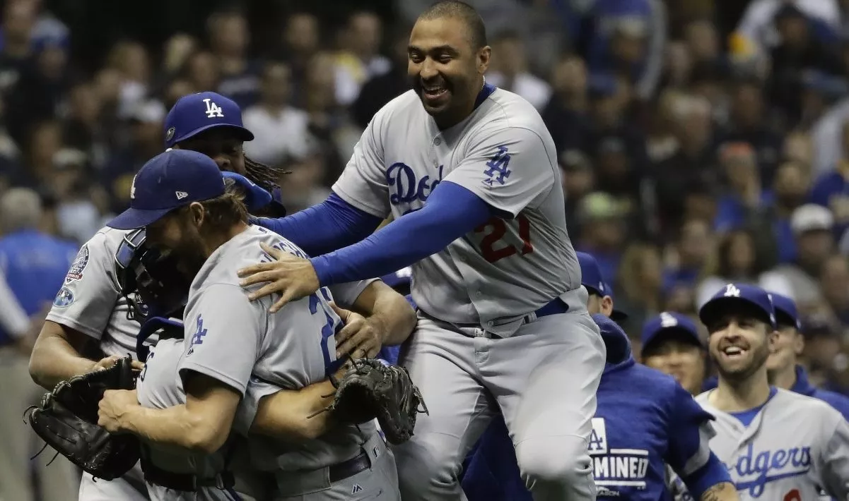 NLCS Dodgers Brewers Baseball