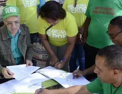 Marcha Verde busca firmas fin impunidad