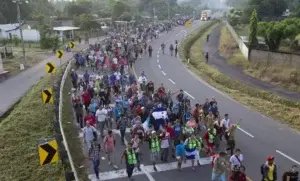 EE.UU dice sobre la caravana que el cruce será “humanitario” y “ordenado»