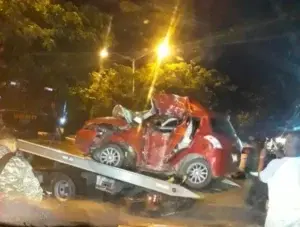 Dos jóvenes mueren en accidente tránsito en la Prolongación 27 de Febrero