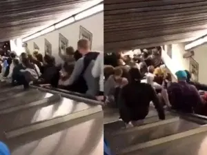 Video: Al menos veinte heridos en Roma tras caerse una escalera mecánica en el metro