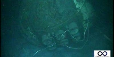 ARA San Juan: las primeras imágenes del submarino a 907 metros de profundidad