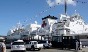 El Buque-Hospital de la República Popular China Arca de la Paz,Arribó la terminal Don Diego del puerto Santo Domingo,el cual ofrecerá asistencia médica gratuita al país como parte de la Misión Armonía 2018/foto José de León