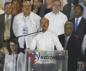  El presidente Danilo Medina deja iniciados los Juegos.