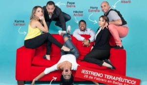 Elenco de la obra teatral “Bajo terapia”.