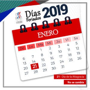 Día de la Altagracia es feriado “no se cambia”