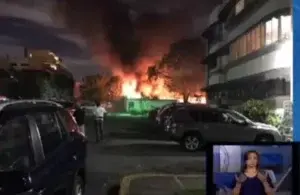 Incendio afecta taller de ebanistería del Hotel Embajador