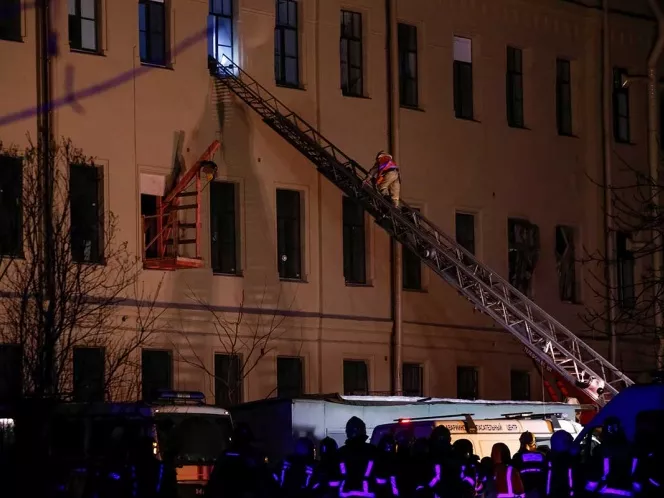 Se derrumba el techo de un edificio universitario en San Petersburgo