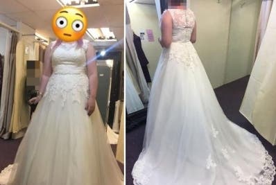 Vende su vestido de novia para pagar su divorcio