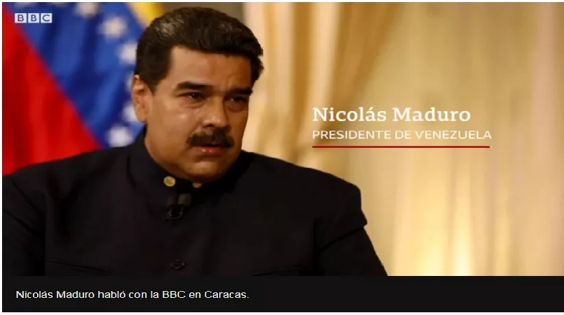 Nicolás Maduro en entrevista con la BBC: 