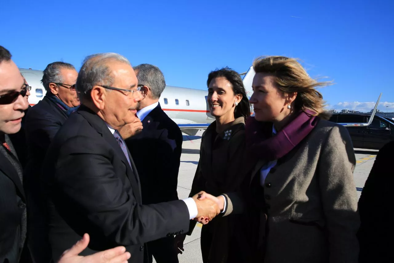 Danilo Medina llega a Roma para participar en sesión FIDA